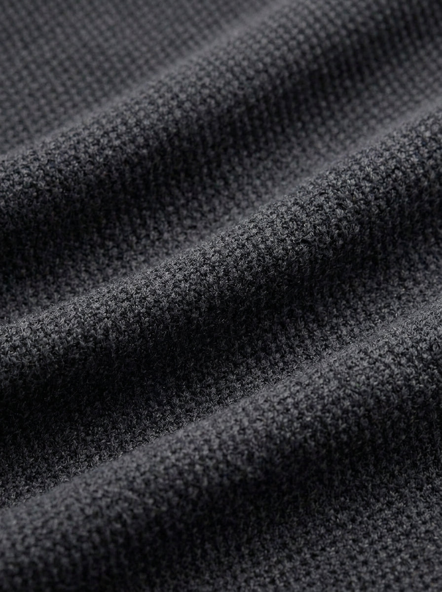 100% Organic Cotton Mesh-Stitch Sweater Polo