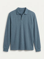 Classic Long-Sleeve Polo Shirt