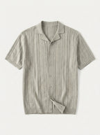 Vintage Knit Button Up Shirt