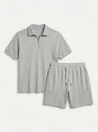 Polo Shirt and Shorts with Zipper