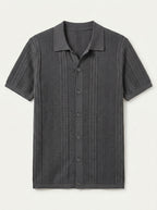 Vintage Knit Button Up Shirt
