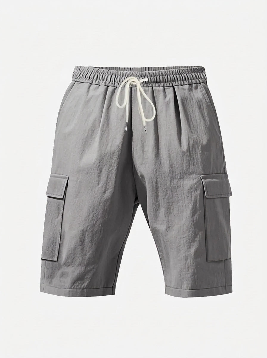 Linen Cargo Shorts