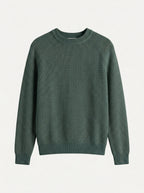 100% Organic Cotton Ribbed Crewneck Sweater