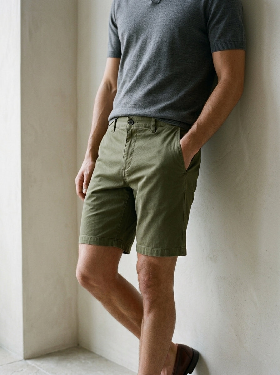 Men's Cotton Casual Cargo Shorts