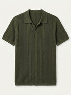 Vintage Knit Button Up Shirt