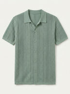 Vintage Knit Button Up Shirt