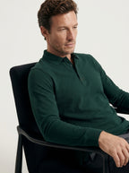 Classic Long-Sleeve Polo Shirt