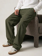 Corduroy Straight Leg Pants