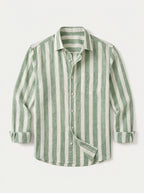 Striped Linen Cotton Resort Shirt