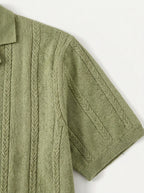 Vintage Knit Button Up Shirt