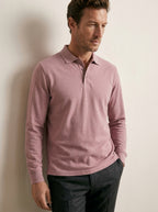 Classic Long-Sleeve Polo Shirt