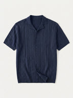 Vintage Knit Button Up Shirt