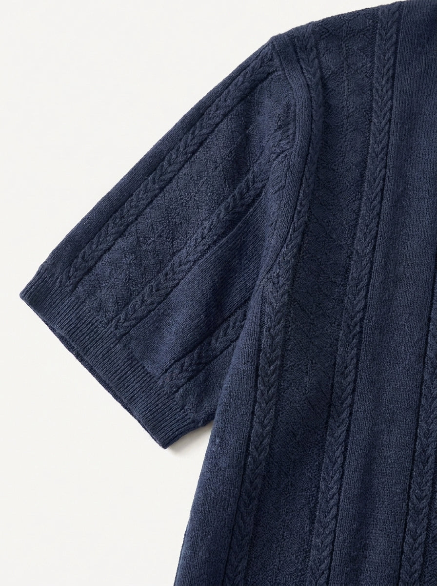 Vintage Knit Button Up Shirt