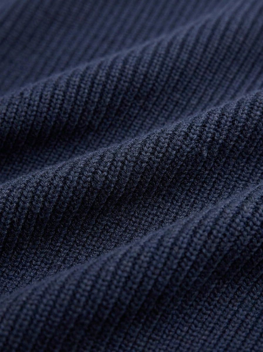 100% Organic Cotton Ribbed Crewneck Sweater