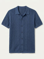 Vintage Knit Button Up Shirt