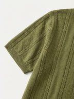 Vintage Knit Button Up Shirt