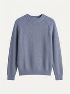 100% Organic Cotton Ribbed Crewneck Sweater