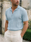 Vintage Knit Button Up Shirt