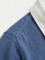 Polo Collar Long Sleeve Sweatshirt