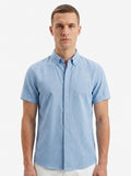 Men's Linen Cotton Blend Short Sleeve Shirt