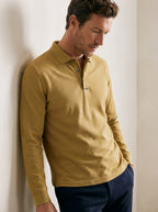 Classic Long-Sleeve Polo Shirt