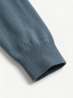 Polo Collar Long Sleeve Sweatshirt