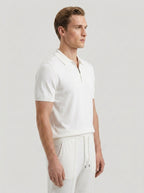Zip Polo & Slim Pants Set