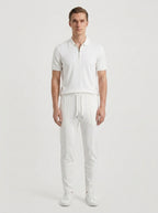 Zip Polo & Slim Pants Set