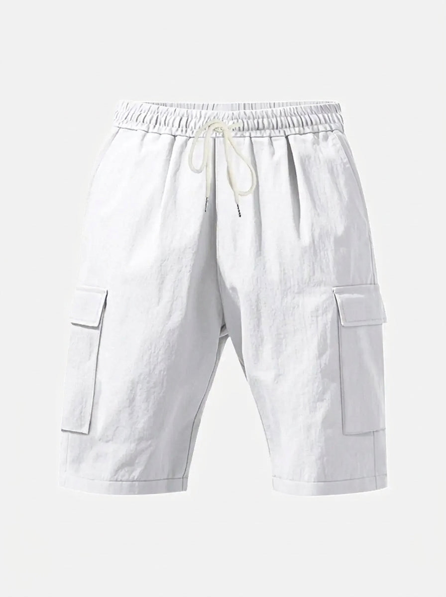 Linen Cargo Shorts