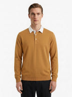 Polo Collar Long Sleeve Sweatshirt