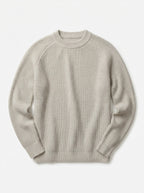 100% Organic Cotton Ribbed Crewneck Sweater