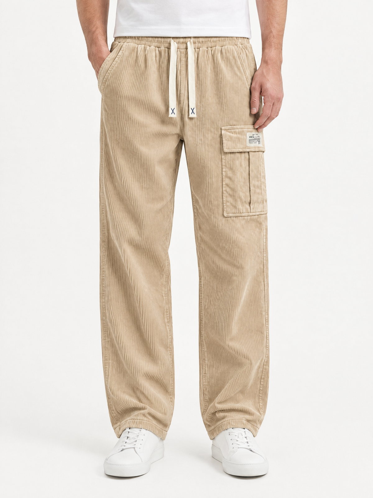 Mark Textured Cargo Trousers