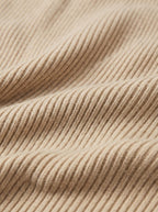 Fitted Knit Quarter Zip Sweater