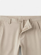 Men's Smart Casual Stretch Solid Trousers