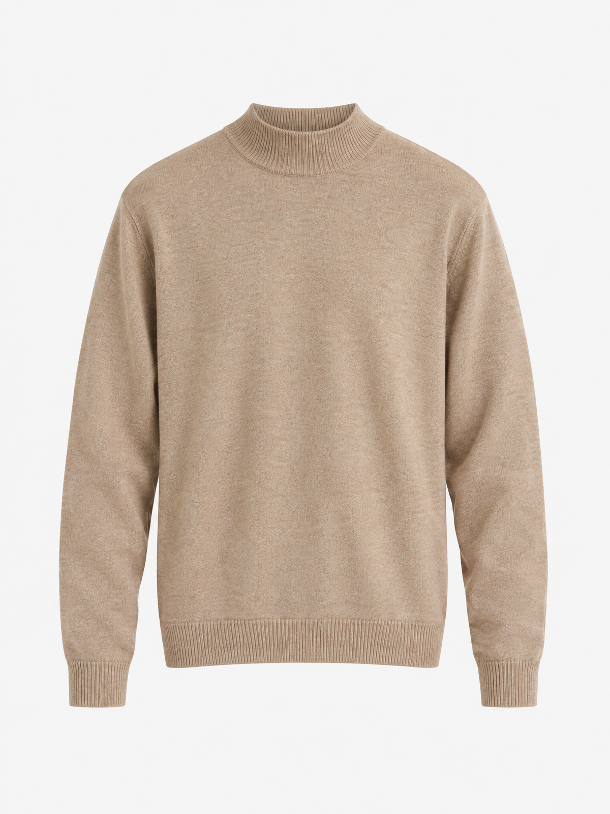 Essential Ribbed Mock Neck Sweater