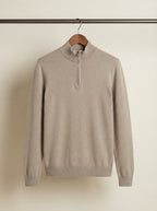 Cashmere Half-Zip Pullover Sweater