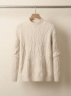 Cable Knit Crewneck Sweater
