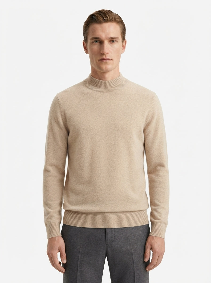 Essential Ribbed Mock Neck Sweater