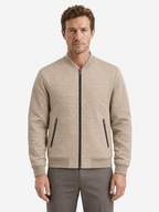 Waffle Texture Stand Collar Jacket