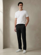 Men's Smart Casual Stretch Solid Trousers