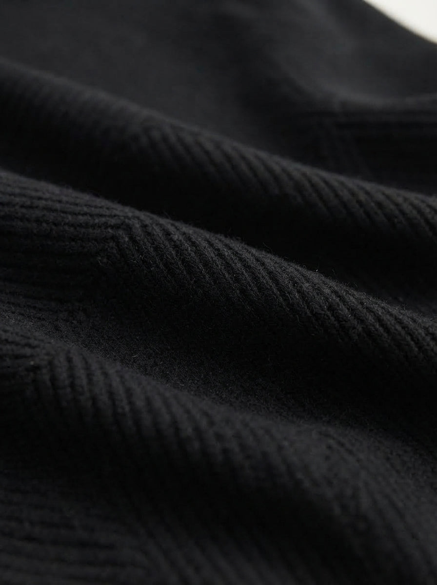 Cardigan Ribbed Texture Zipper Men