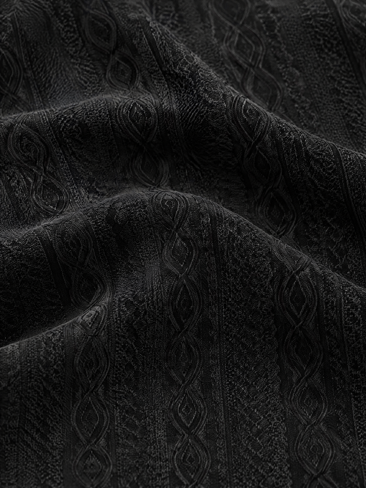 Oceans - Textured Half Sleeve Zip Polo