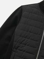 Smart-Casual Quilted Hybrid Knitted Sleeve Jacket