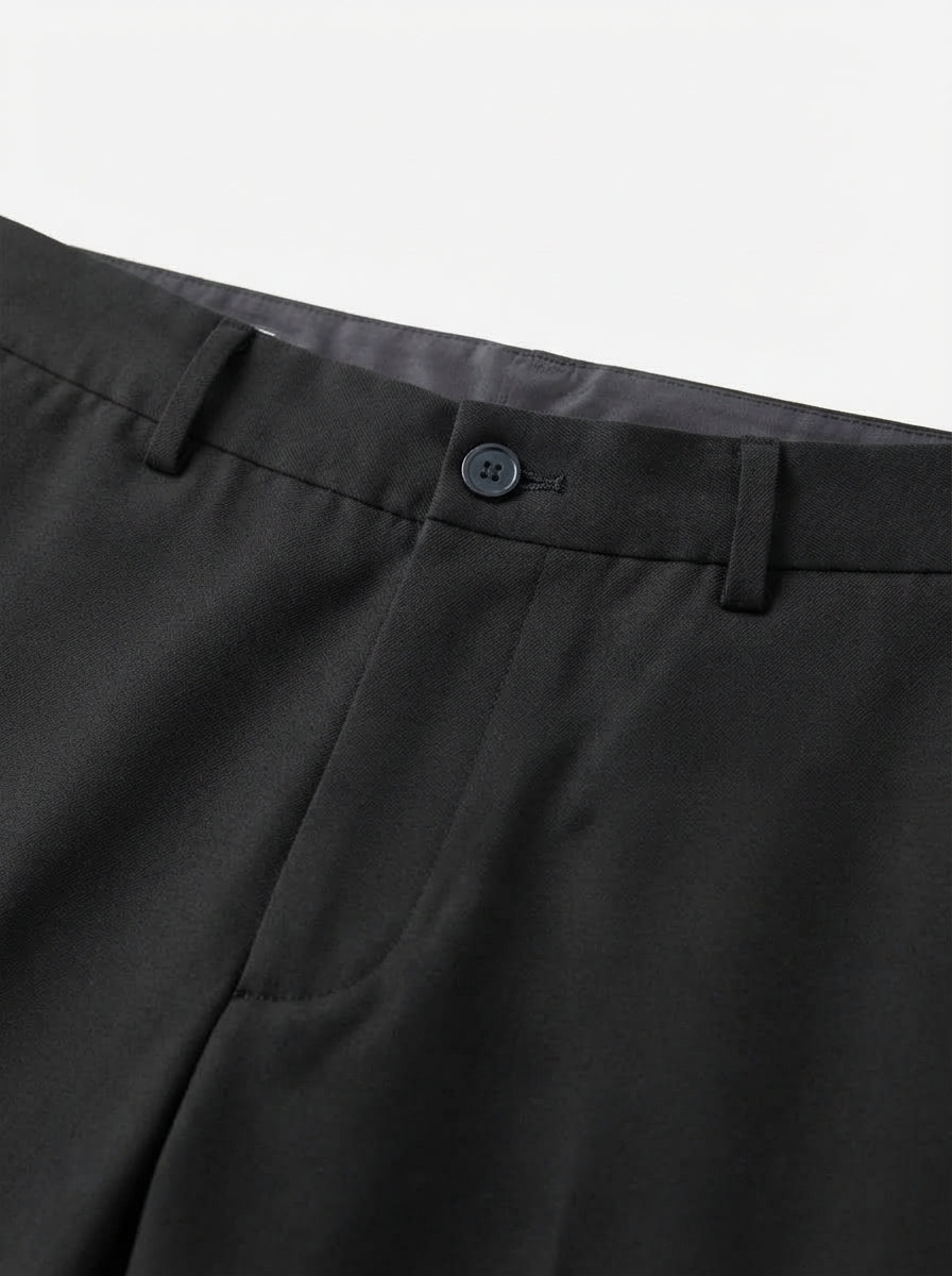 Men's Smart Casual Stretch Solid Trousers