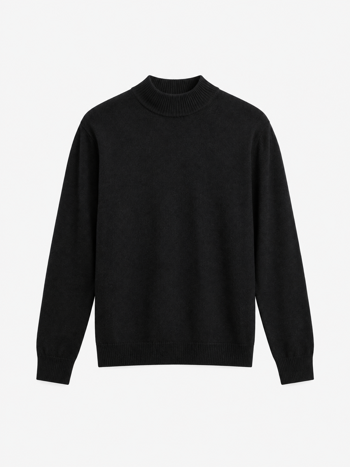 Essential Ribbed Mock Neck Sweater