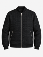 Waffle Texture Stand Collar Jacket