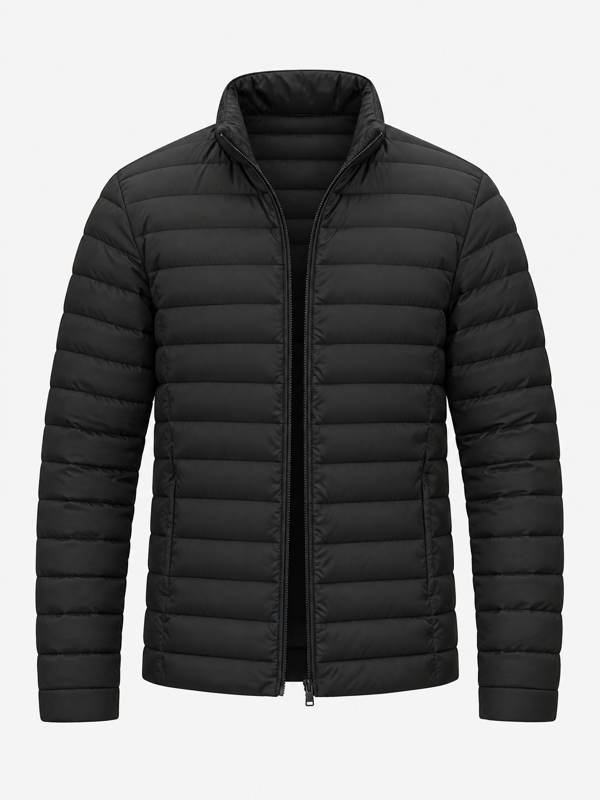 Quilted Stand Collar Puffer Jacket