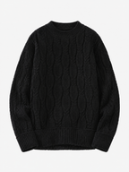 Cable Knit Crewneck Sweater