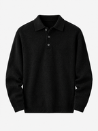 Ashford Relaxed Knit Polo Pullover