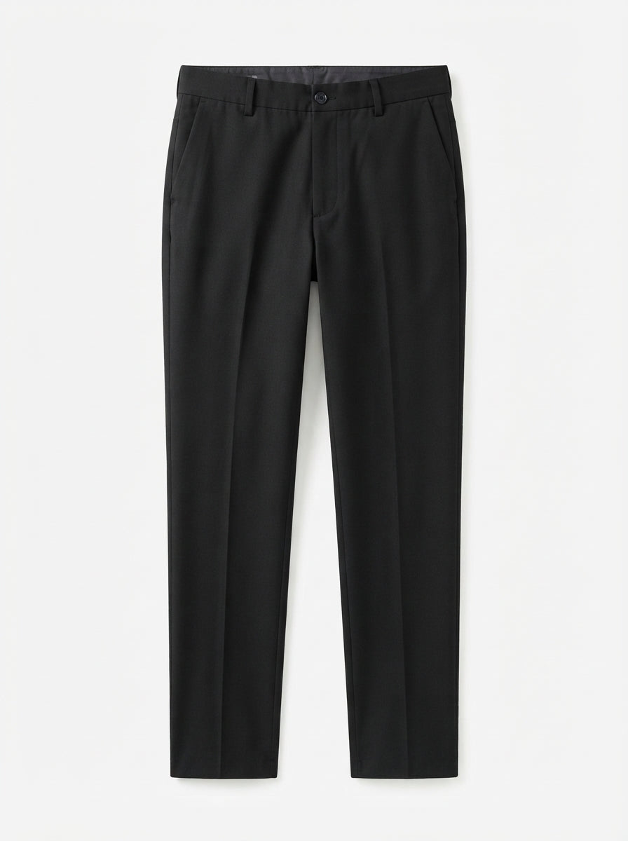 Men's Smart Casual Stretch Solid Trousers